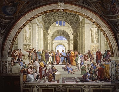 The School of Athens by Raphael Sanzio