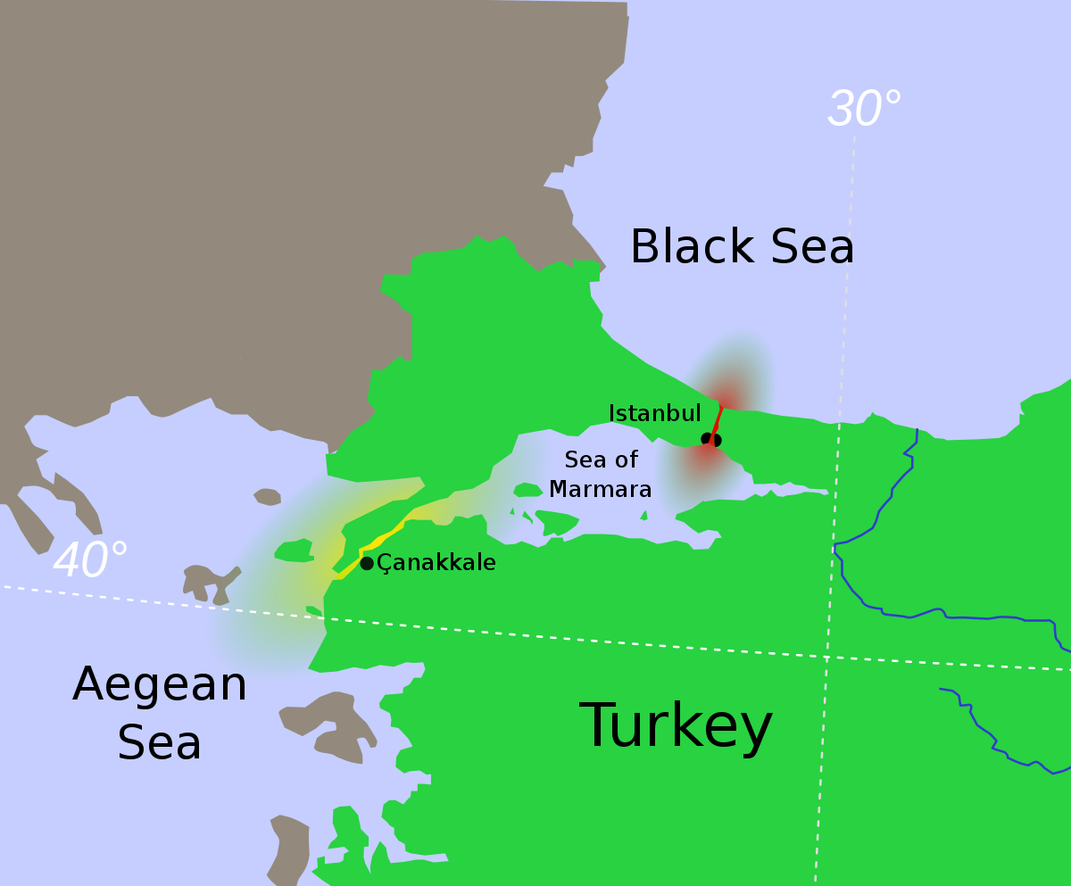 A map of Bosporus Strait 