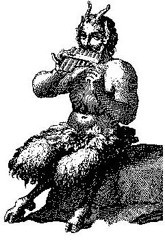 Pan, the rustic god of Greek mythology
