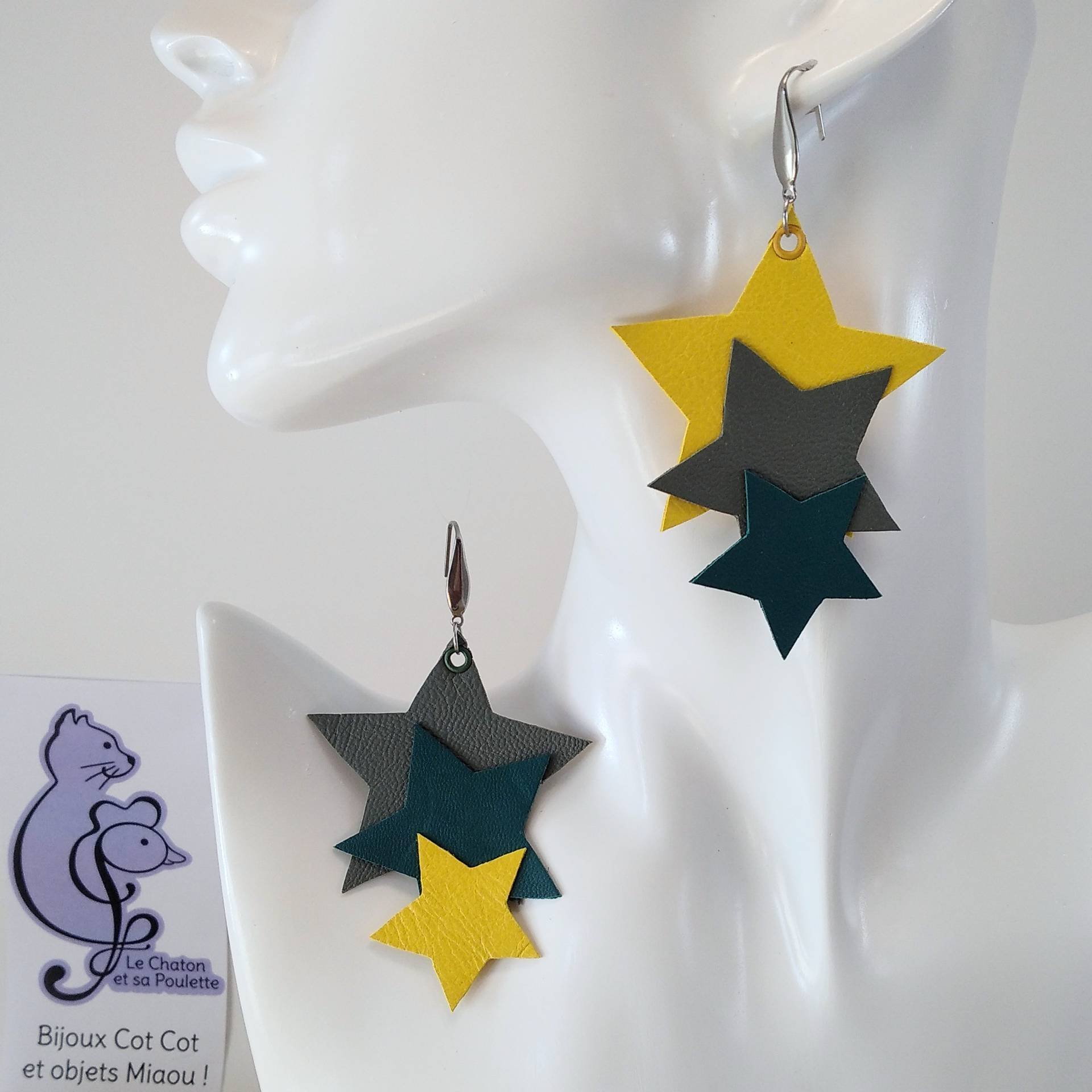 B.O. FORMIDABLE modèle 8 Cuirs jaune/gris/vert viride