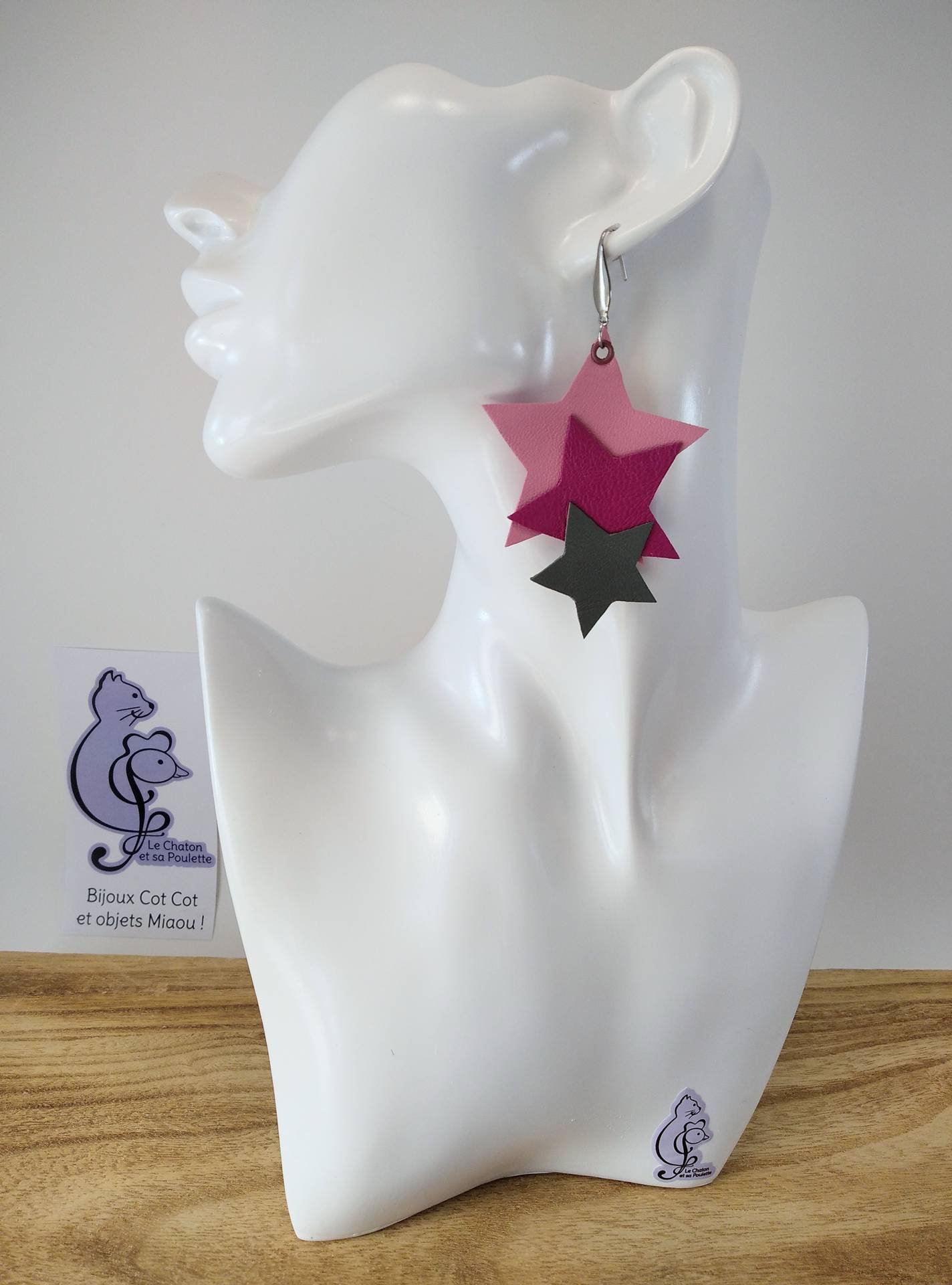 B.O. FORMIDABLE modèle 8 Cuirs rose dragée/fuchsia/gris