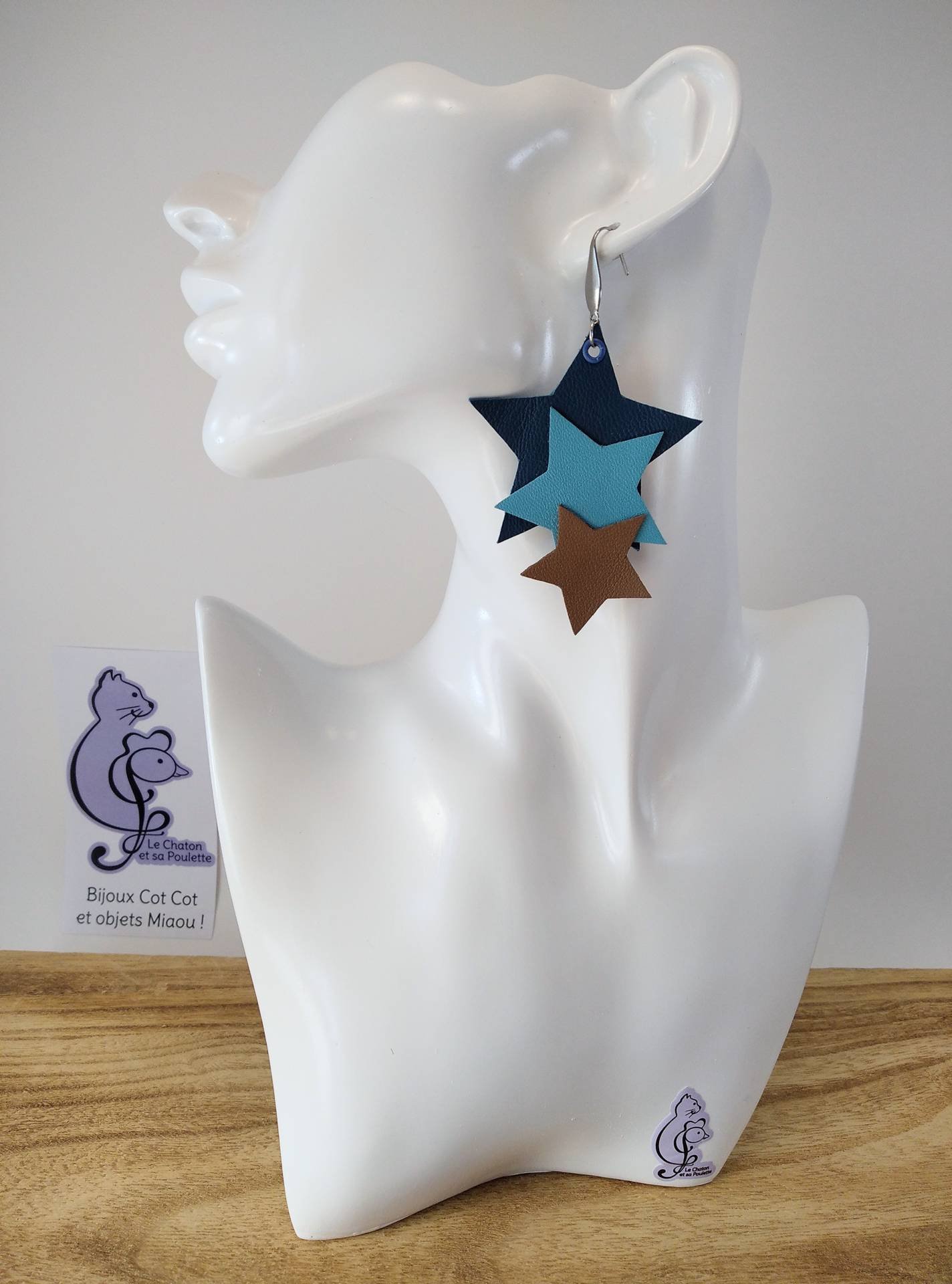 B.O. FORMIDABLE modèle 8 Cuirs bleu marine/bleu azur/sépia