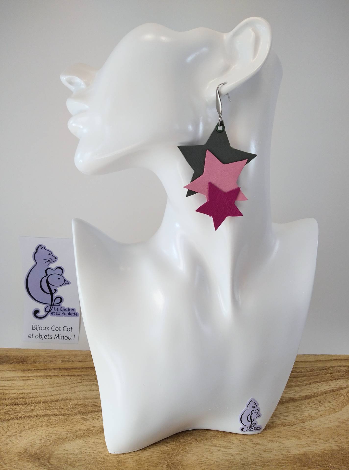 B.O. FORMIDABLE modèle 8 Cuirs rose dragée/fuchsia/gris