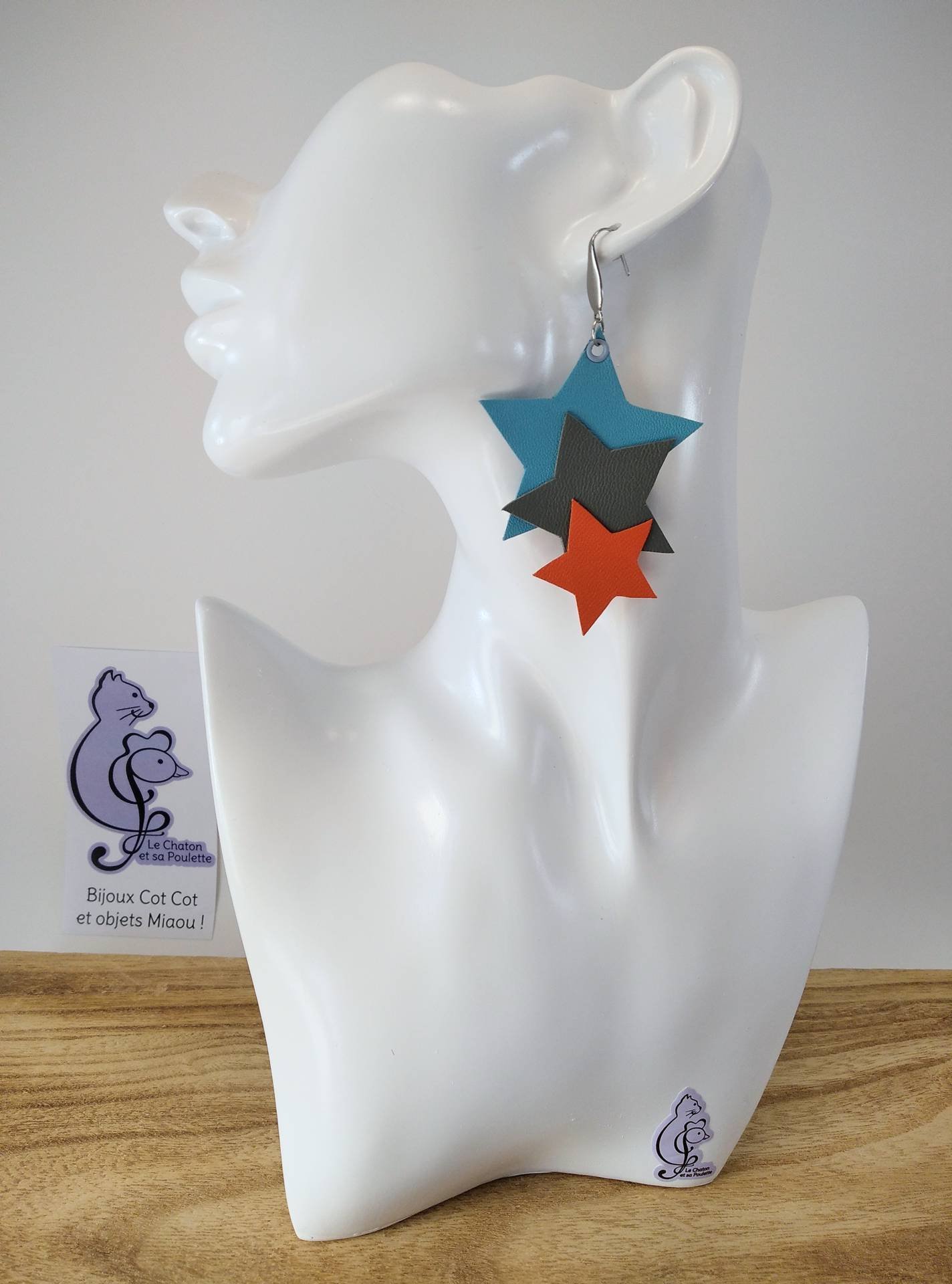 VENDUES ! B.O. FORMIDABLE modèle 8 Cuirs bleu azur/gris/orange