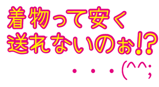 着物をもっとも安く発送する方法をご案内！レ○○パ○○○○ス最強説！ 着物を安く発送する方法を見る