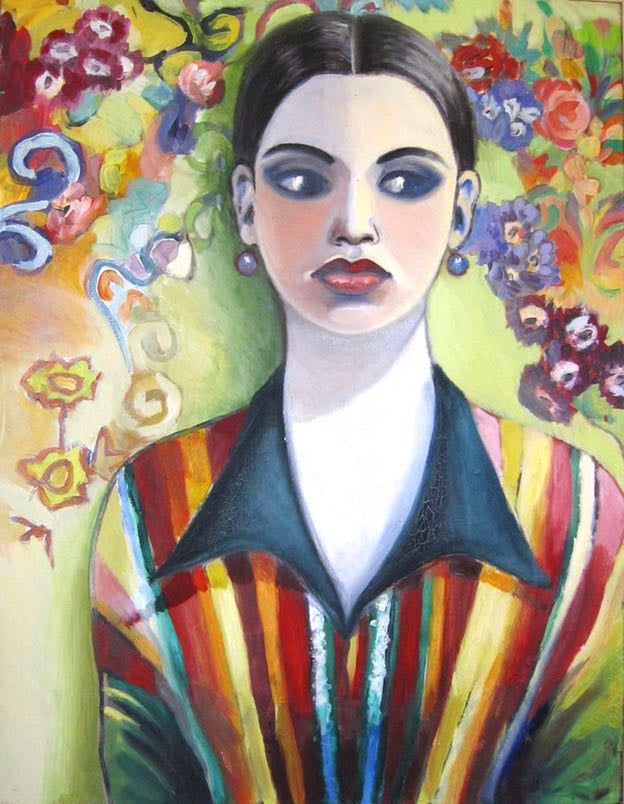 Rayeures bayadères - 1992. 60X70 cm 