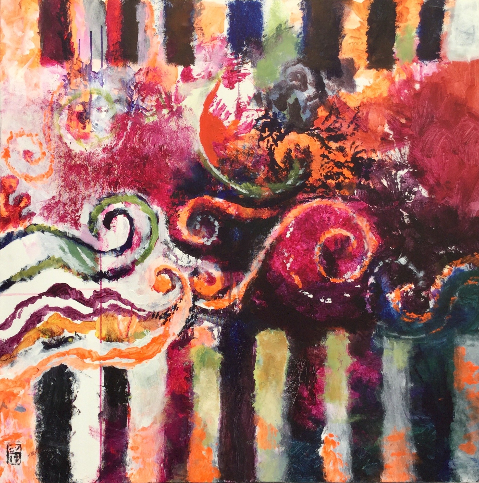 L'échappée belle - 2017 - 80 x 80 cm