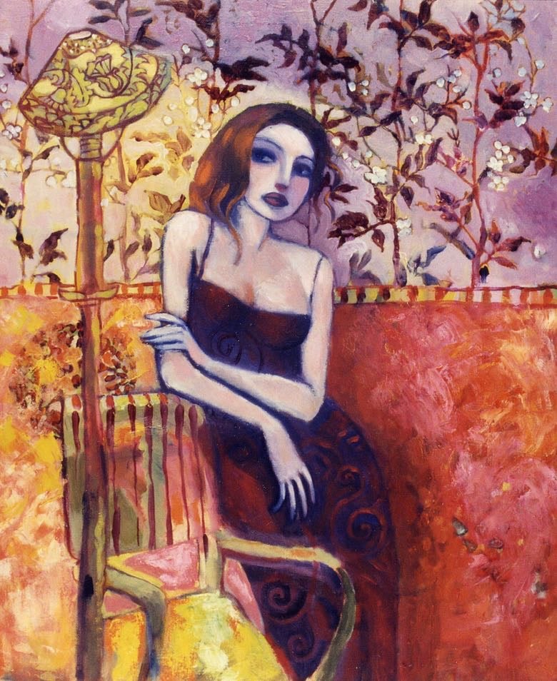 Sous le lampadaire - 1995. 50X60 cm 