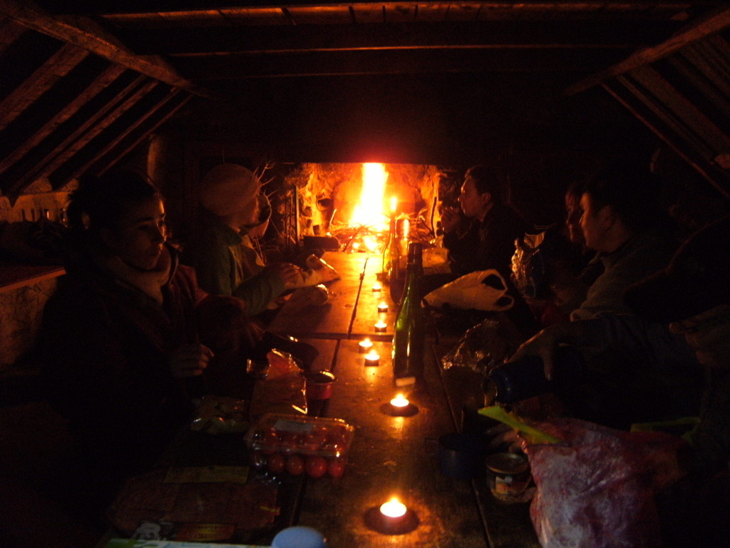 Randonnée nocturne avec casse crôute montagnard février 2010