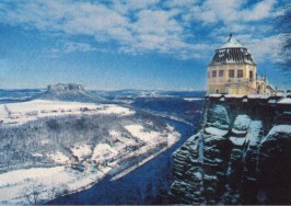 Festung Königstein im Winter