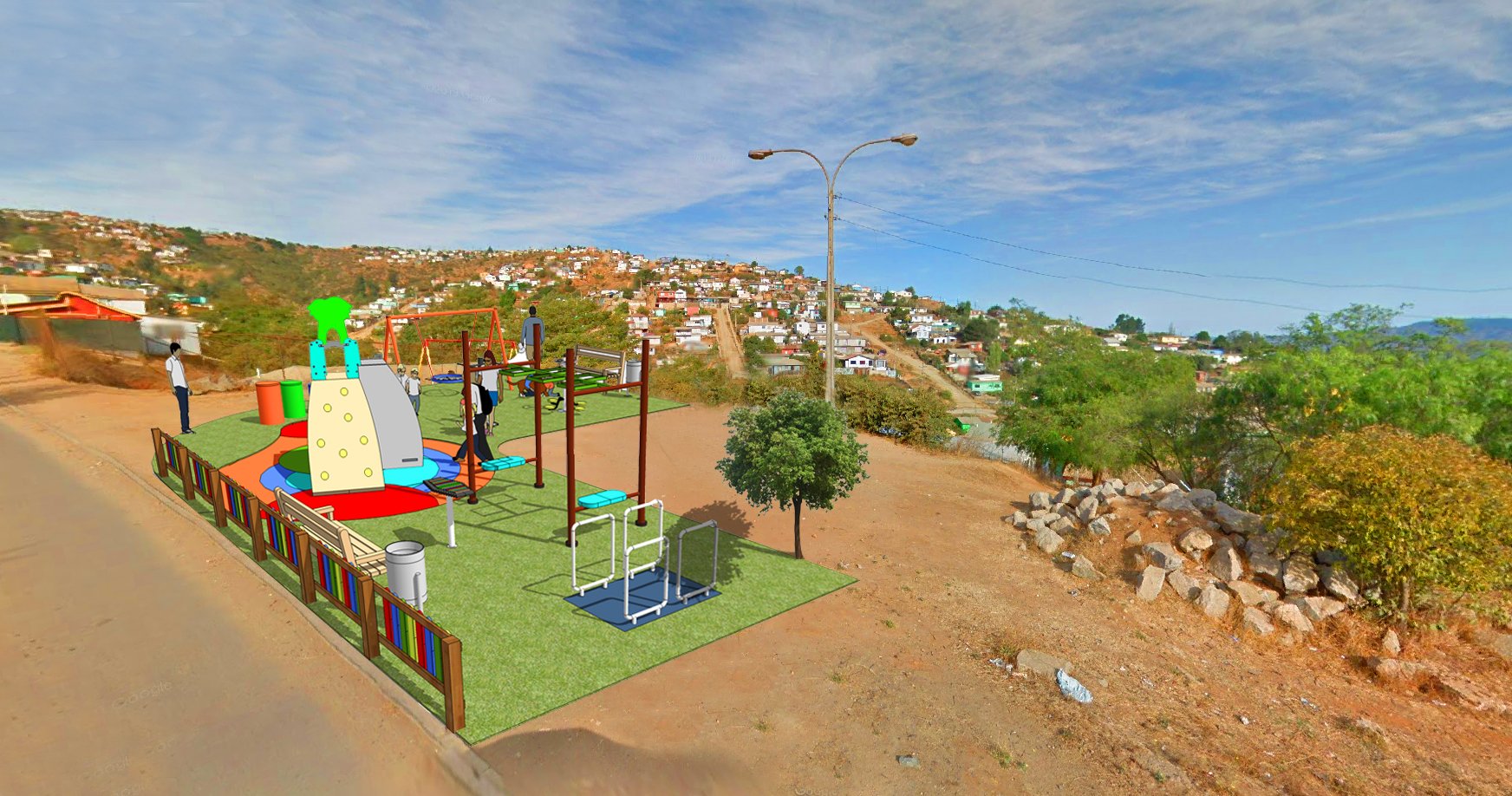 Donación de Plaza de Juegos para Reconstrucción Post Incendio en Viña del Mar.