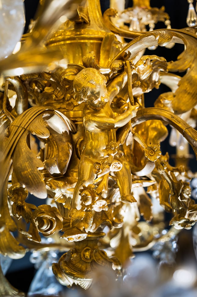 rock Crystal chandelier.Alexandre VOSSION