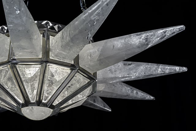rock Crystal chandelier.Alexandre VOSSION DESIGN