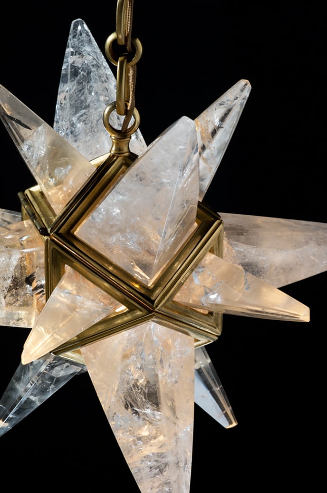 rock Crystal chandelier.Alexandre VOSSION DESIGN