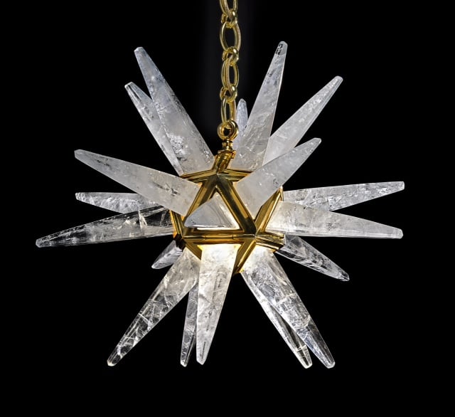 rock Crystal chandelier.Alexandre VOSSION DESIGN