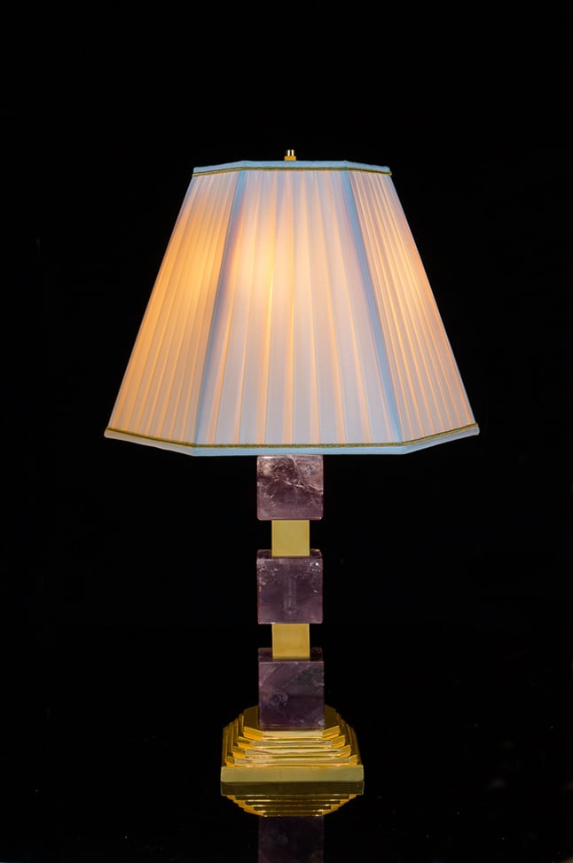 AMETHYST SQUARE LAMP GOLD EDITION