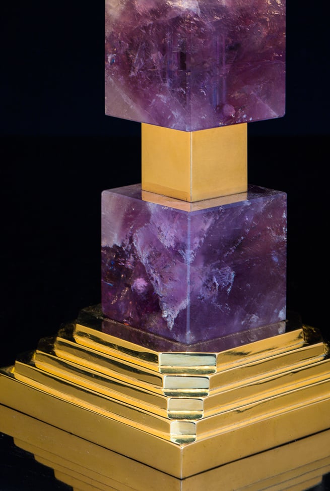 AMETHYST SQUARE LAMP GOLD EDITION