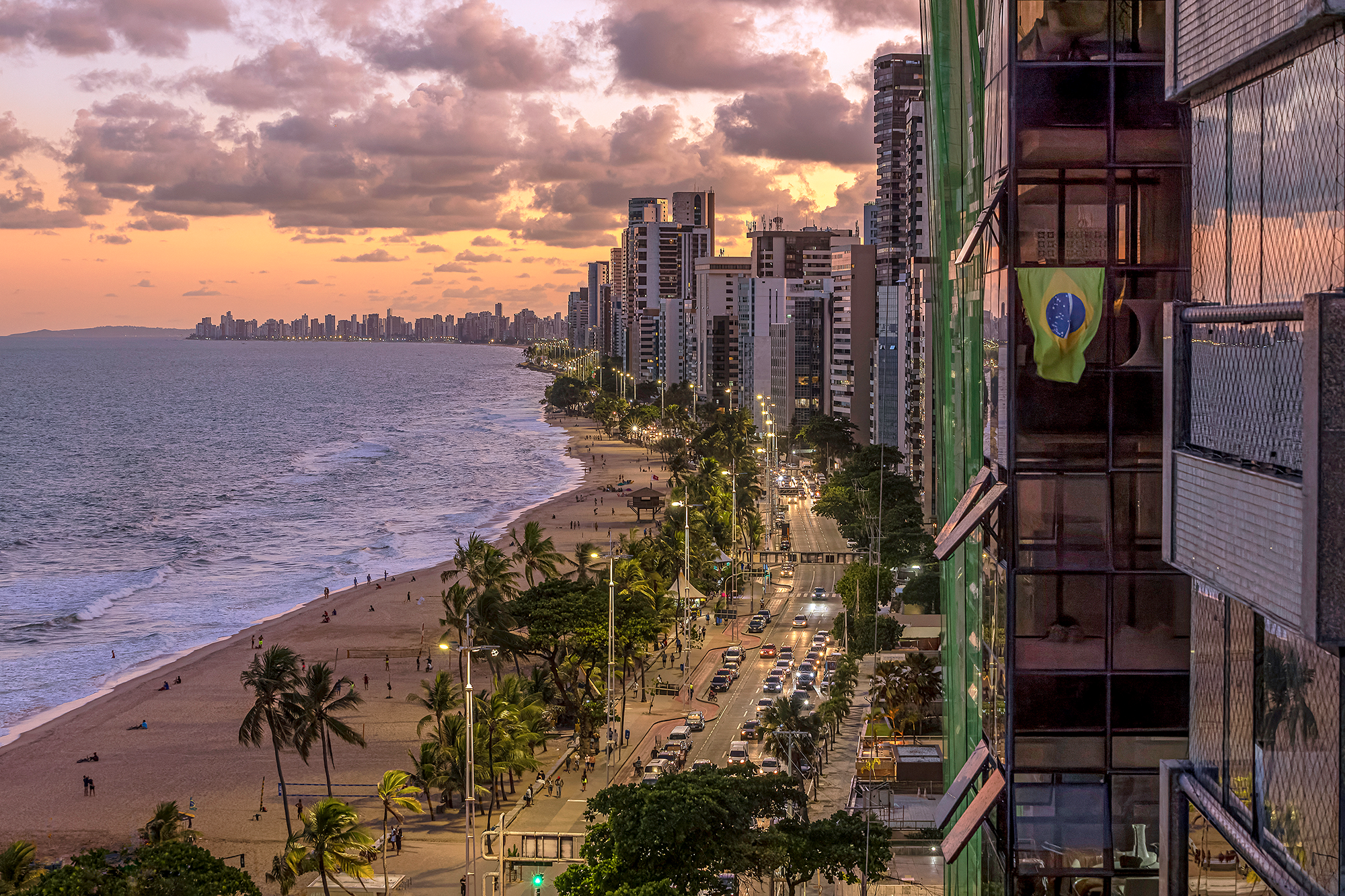 Boa Viagem city beach in Recife