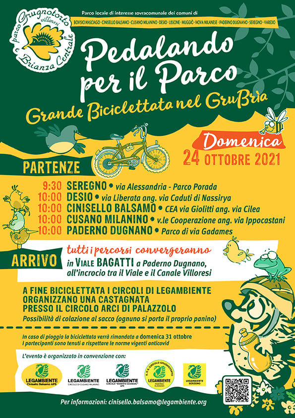 Pedalando su e giù per il Parco GruBria