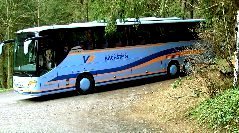 Reisebusse willkommen. Kostenloses Essen + Getränk für den Busfahrer bei einer Reisegruppe über 20 Personen