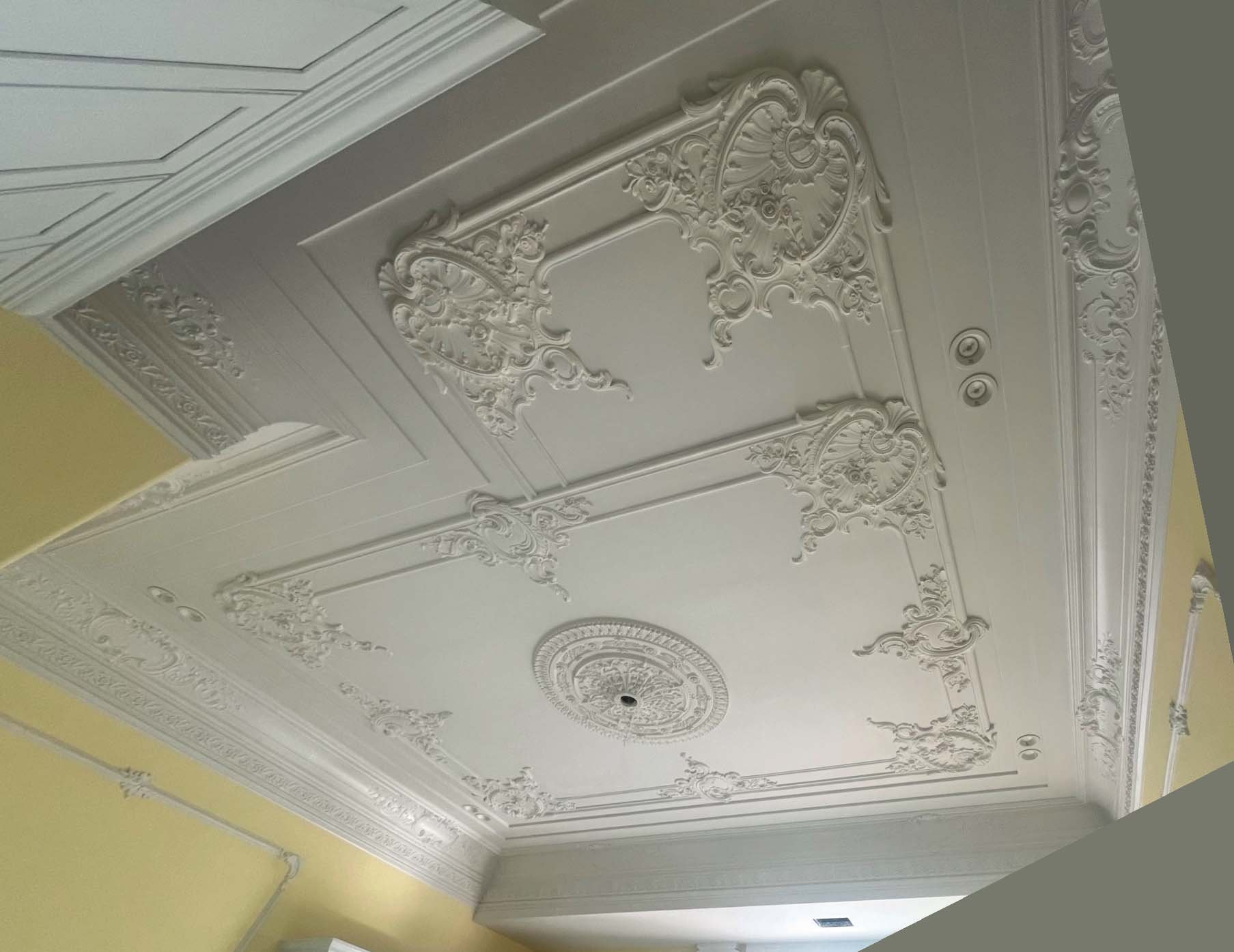 某様邸 天井石膏装飾（千葉県南房総市）