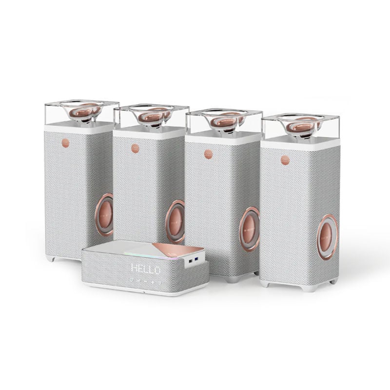 Homatics HomeClick : Le Home Cinema combinant box TV, système audio 5.4.4 et lumières d'ambiance