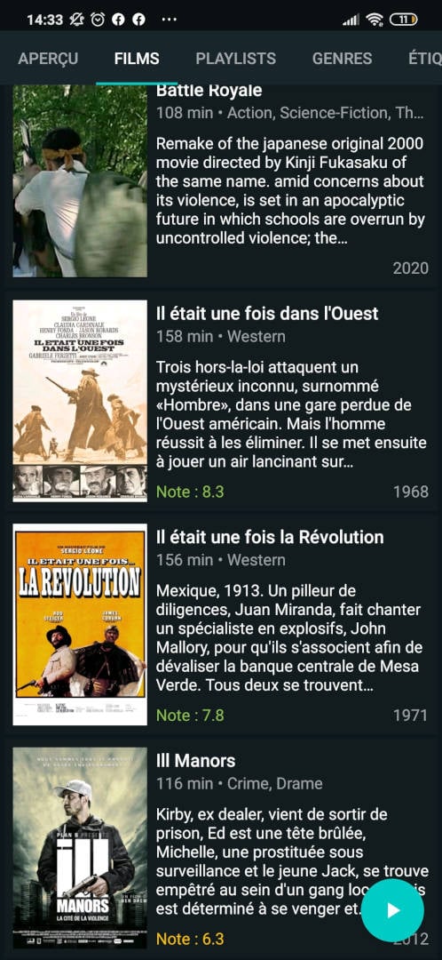 Yatse télécommande pour KODI 