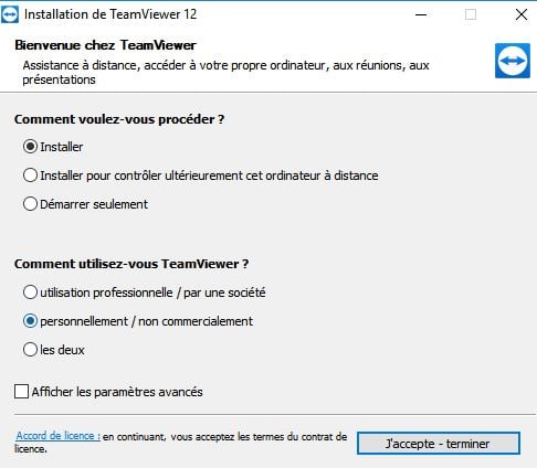 Contrôler à distance avec TeamViewer