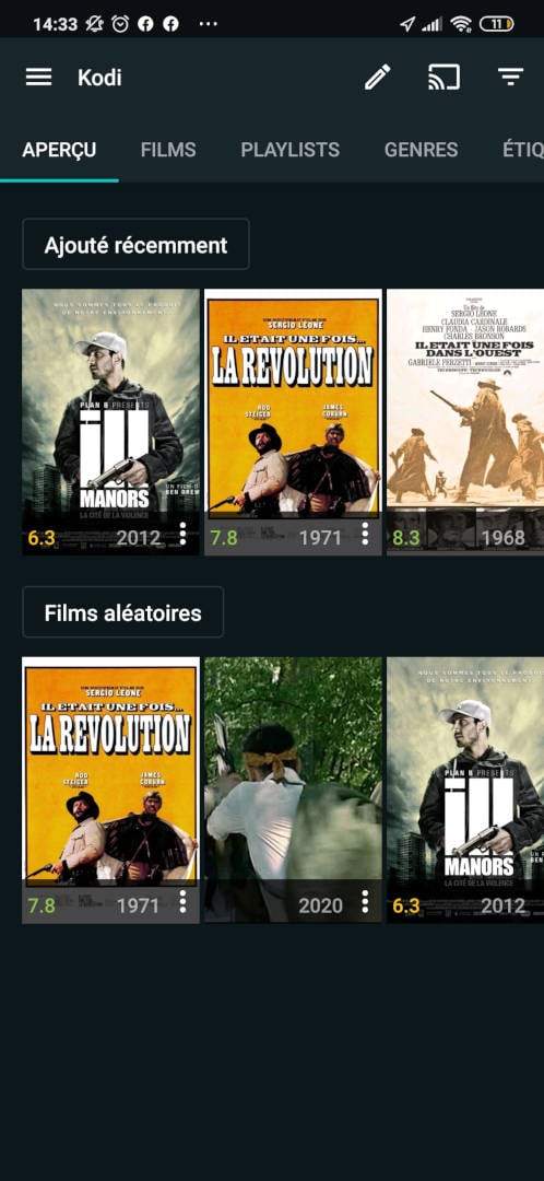 Yatse télécommande pour KODI 