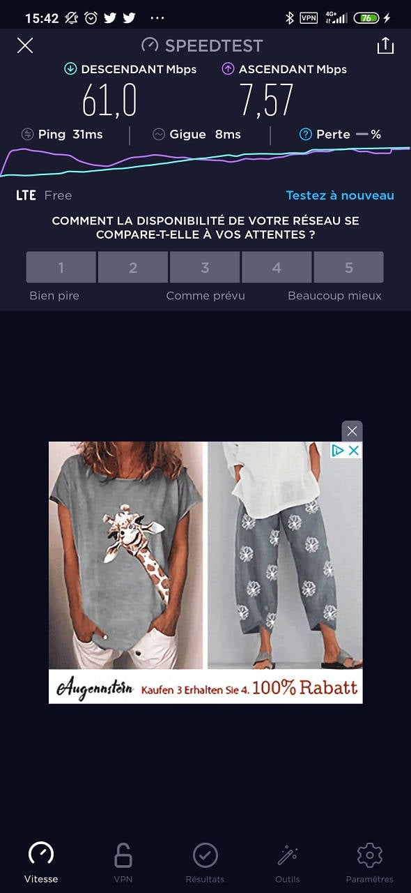 Débits IPVanish Android VPN Serveur Français à Paris