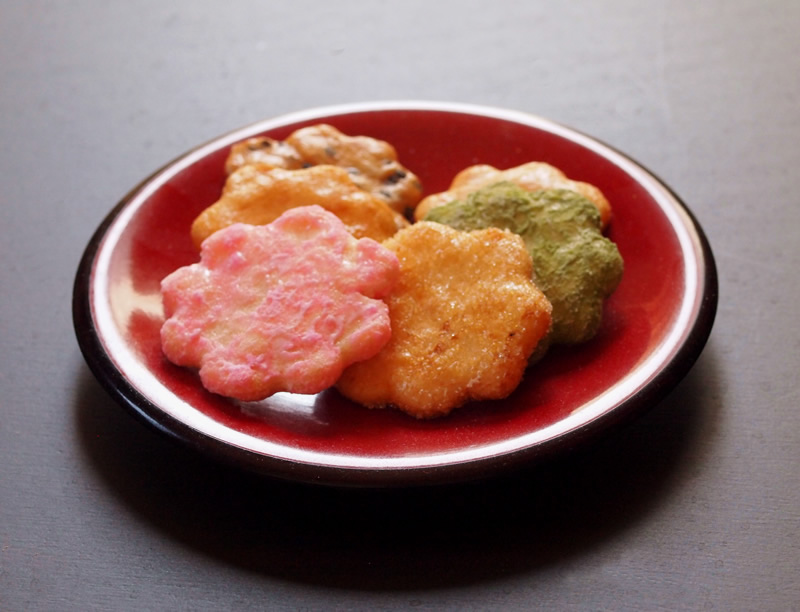 今日のおせんべい　花型