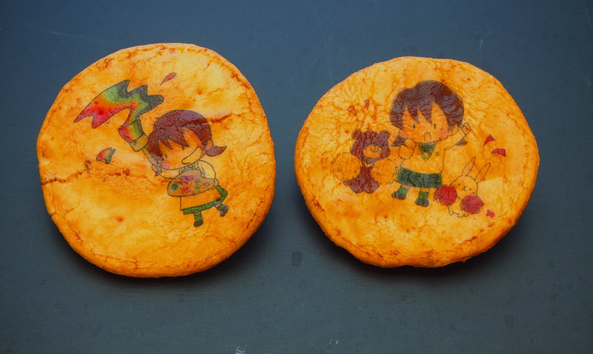 私立学校バザーのせんべい