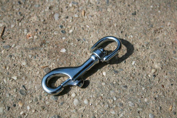 9cm Edelstahlkarabiner