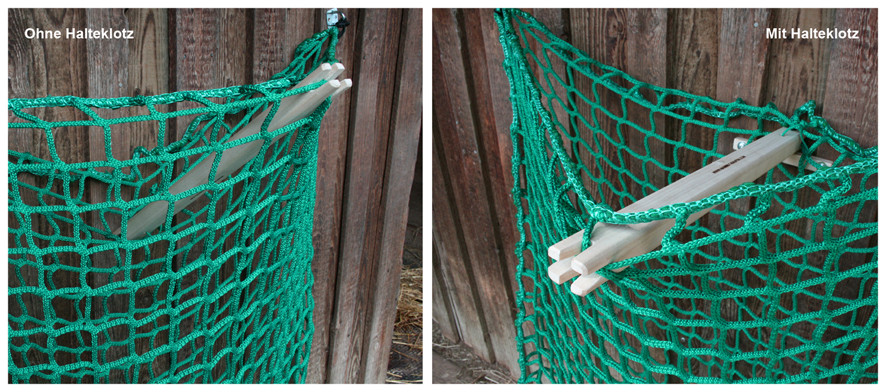 Bei glatten Wänden kann der Spreizer beim Befüllen hinten etwas herunterrutschen, das Klötzchen verhindert das und man hat eine größere Öffnung