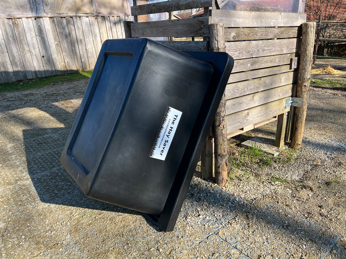 Abends befüllt, bei Regen auf den Kopf gestellt und morgens umgedreht.