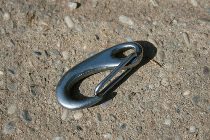 Schnappkarabiner Edelstahl 5cm