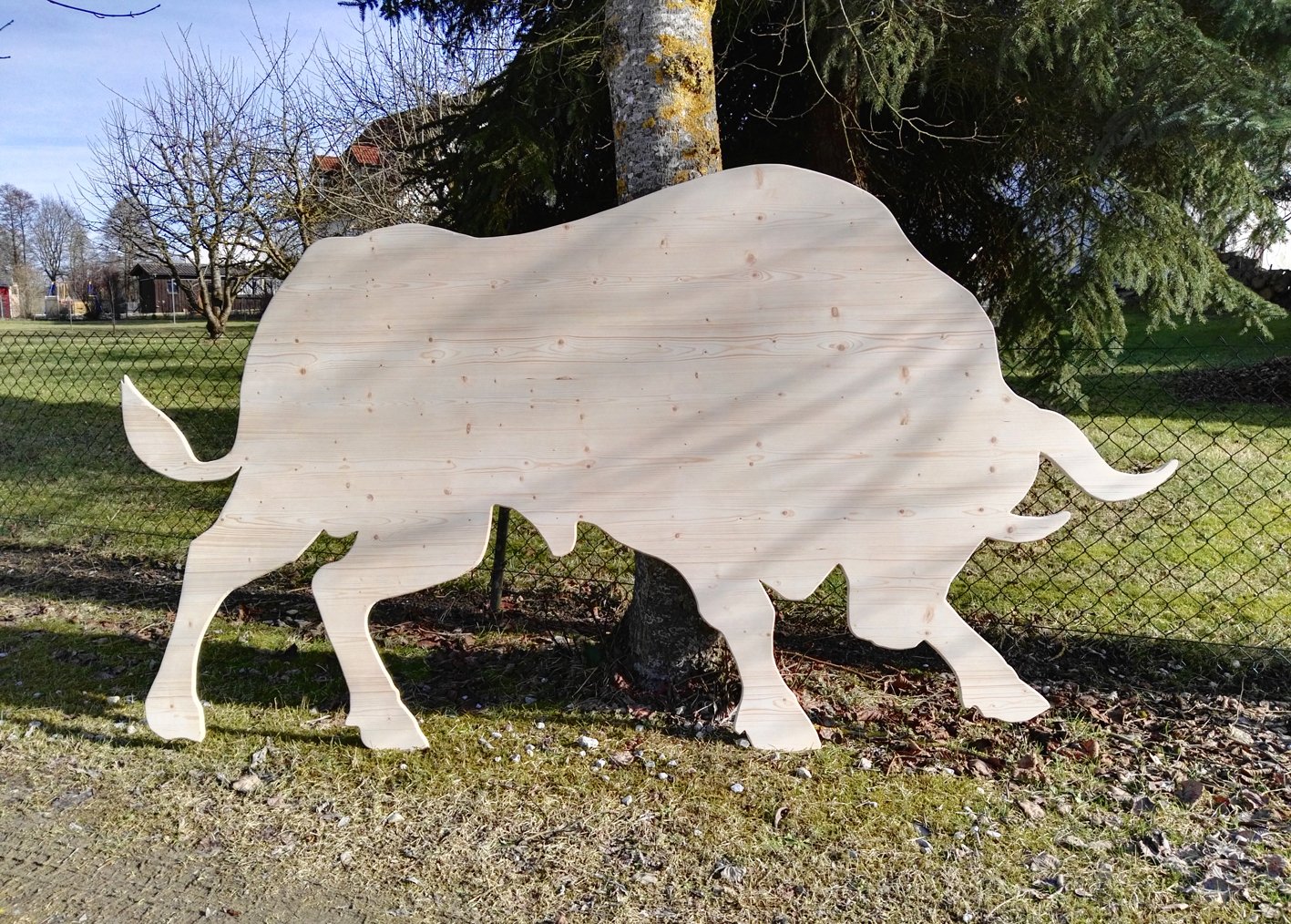 Stier Nr. 1 auf Kundenwunsch in 1,20 Höhe und 2,10 Länge