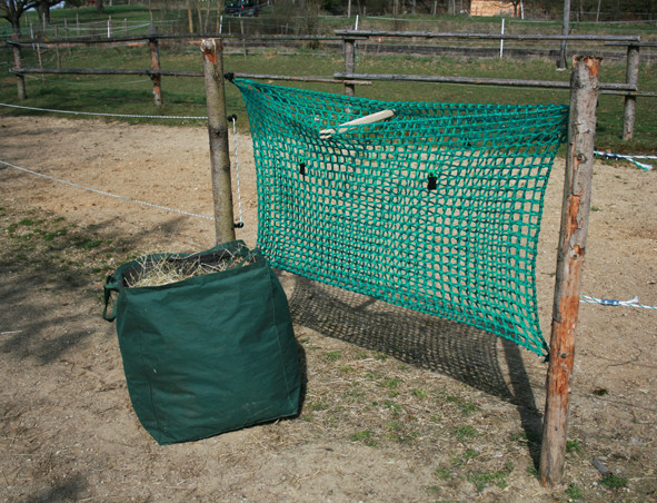 Heutransporttasche / 1,5m breites Netz mit einem Netzspreizer