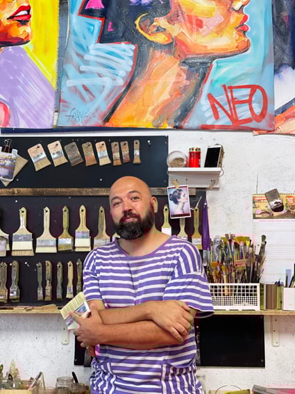 Kunst Nuernberg Francesco Neo in der Galerie rfzk laurentiu feller