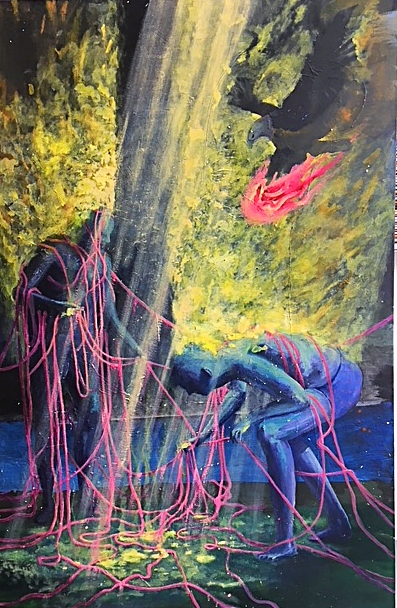 Felix Pensel / Fäden  / 100 x 160 cm    2.900, EUR