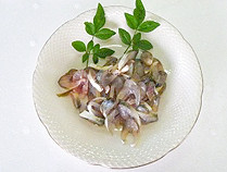 鮎の背ごし完成