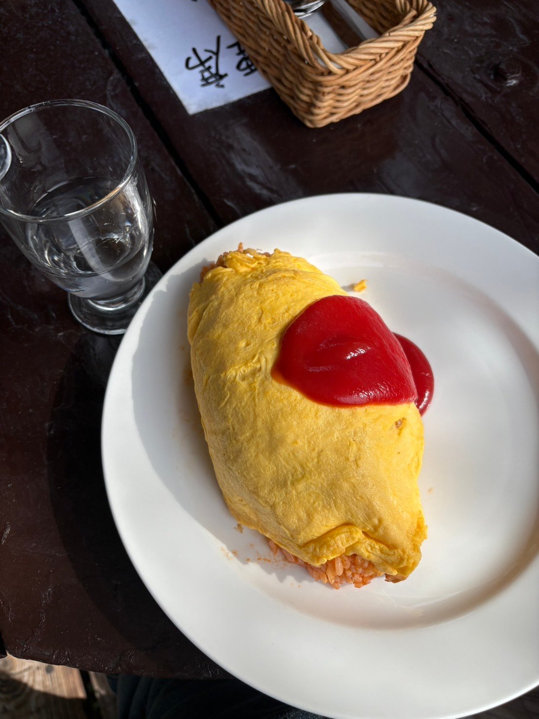 シンプルで美味しいオムライス！