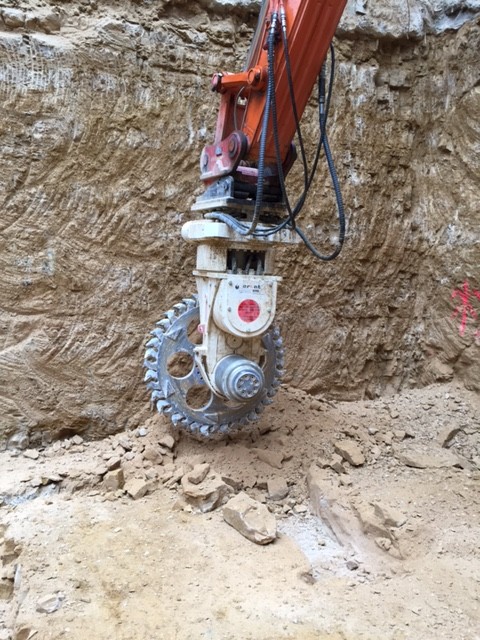 Erkat Fräse ERC 2000 mit Rotator + Schneidrad 1600 mm (Entrapaulus)