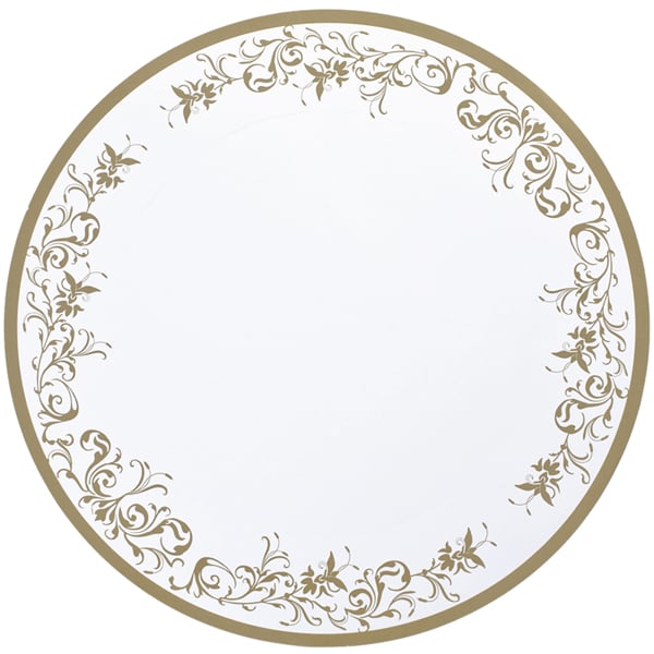 SOTTOPIATTO IMPERO ARGENTO E ORO 8/10PZ