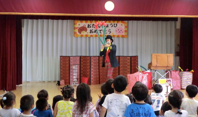 保育園のイベントに出張してバルーンアート