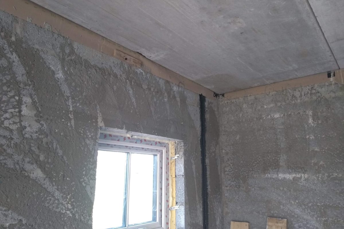 Air tight wrapping of hollow core slabs