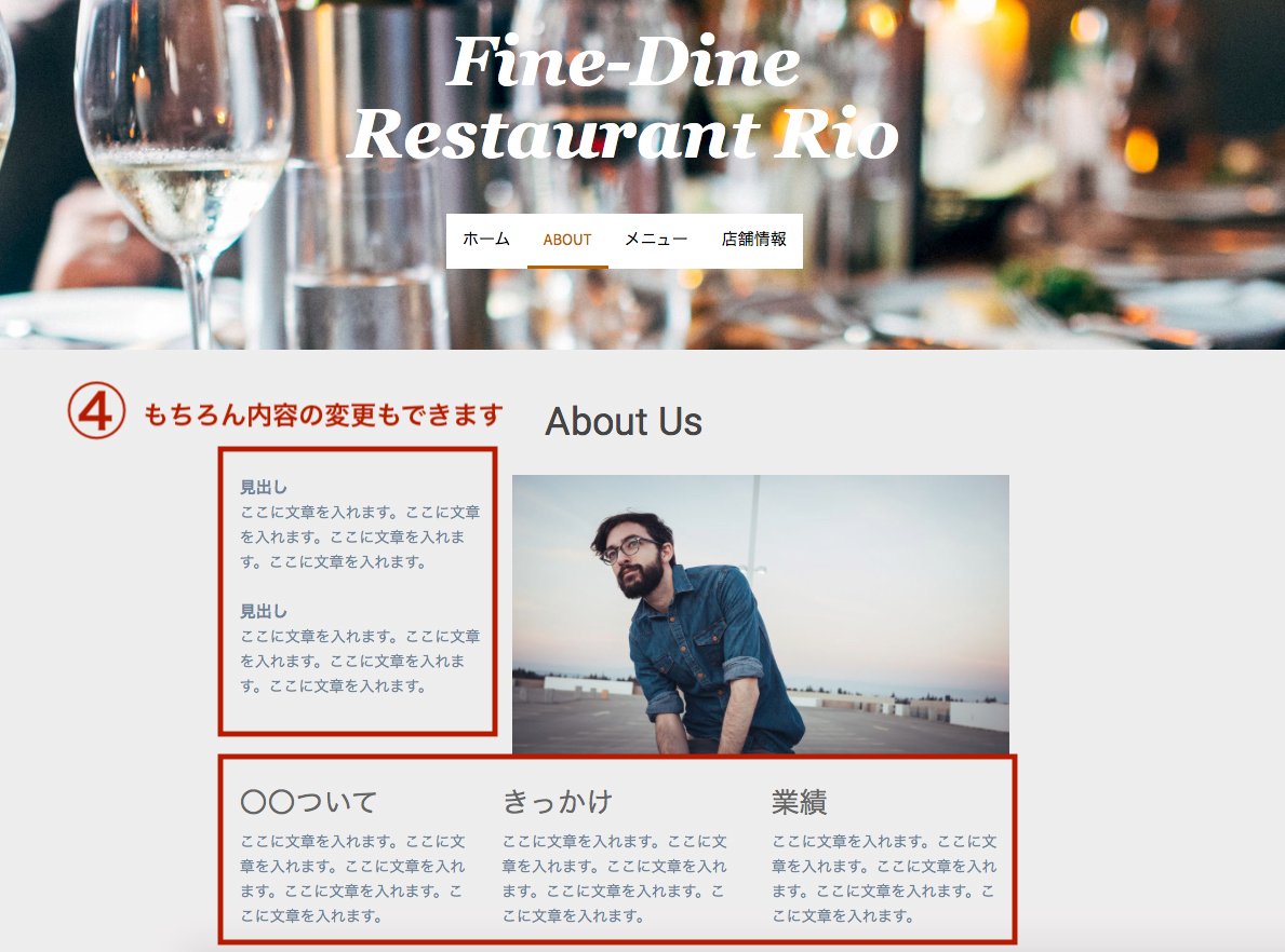 定型ページ設定手順 4