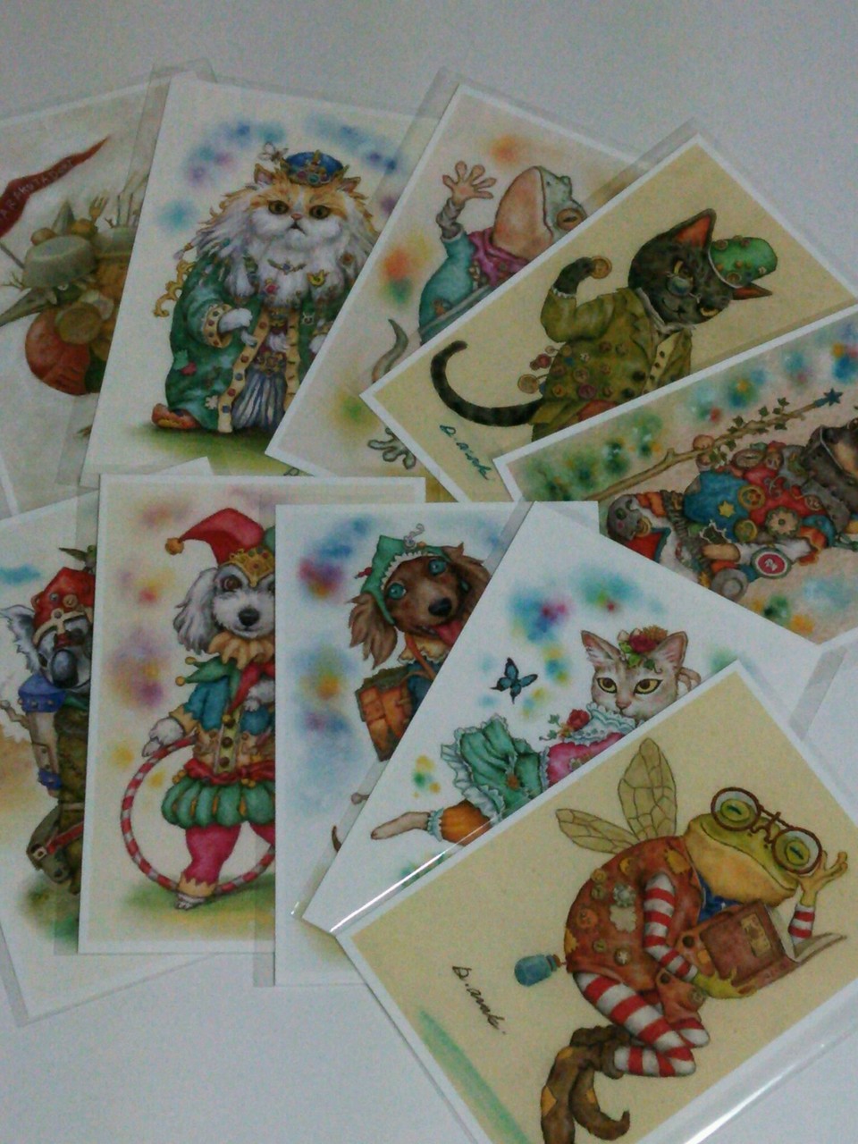 『裏地球』のキャラクターポストカード