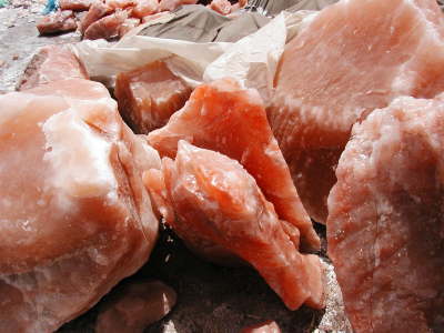 Grosse Himalaya Salzbrocken