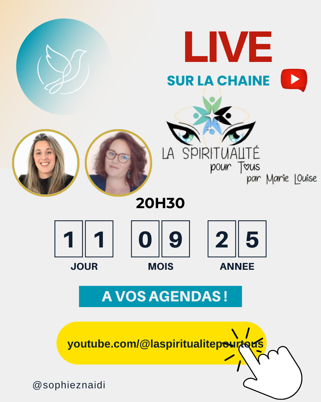 ✨ LIVE exceptionnel avec Sophie Znaïdi – Messages de l’Au-delà ✨